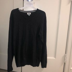 OLD NAVY, dark gray v neck sweater